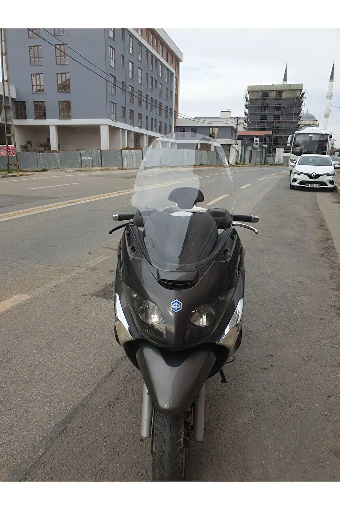 Piaggio X Evo Siperlik Ön Cam 2009 2015 Model 70cm Şeffaf Renkli 4mm
