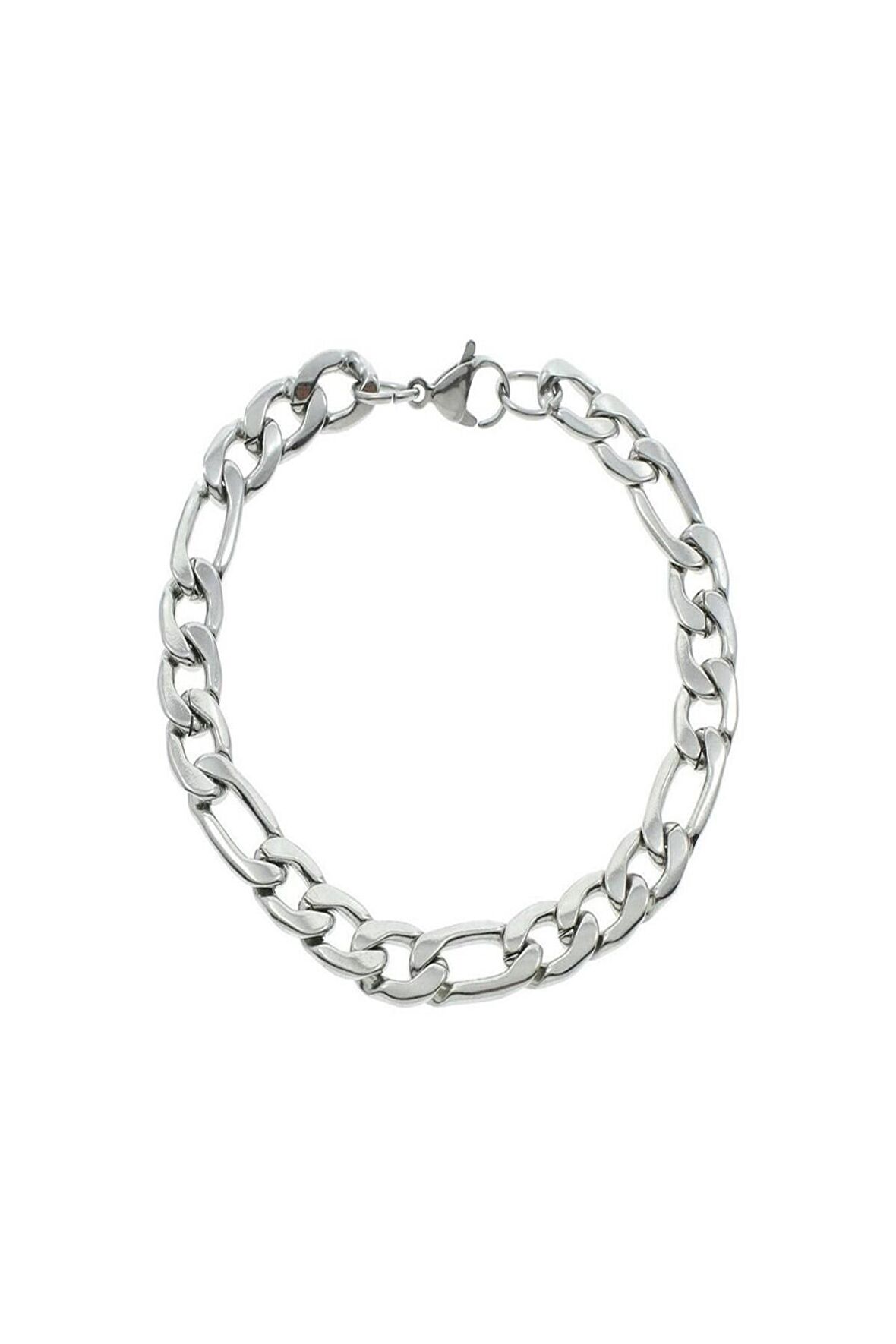 Unisex  Aralıklı Şavin Figaro Silver Alaşım Bileklik