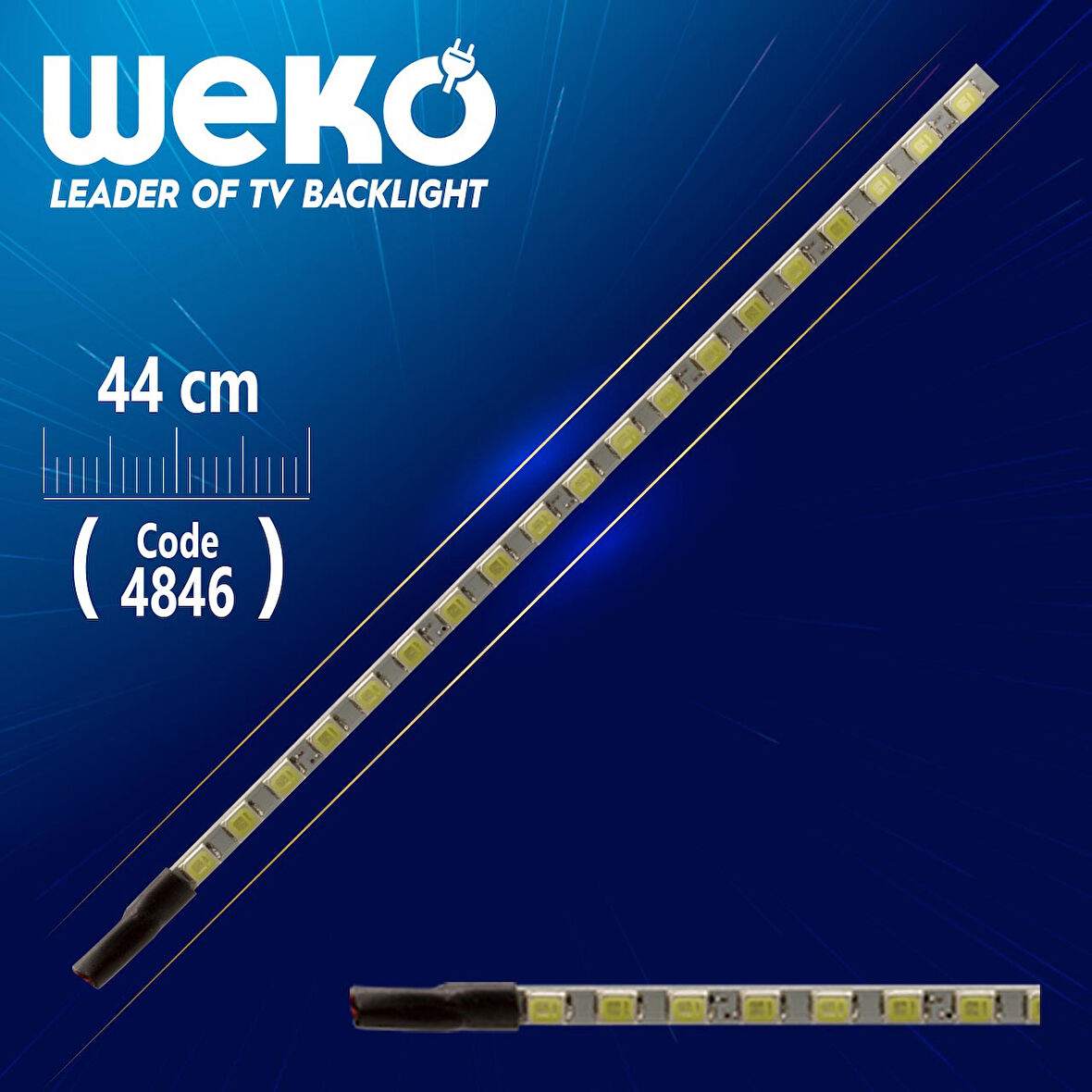 20 MONİTÖR E-LED 75 LEDLİ 440MM 12V ÇİFT LED+SÜRÜCÜ+KABLO TAKIM