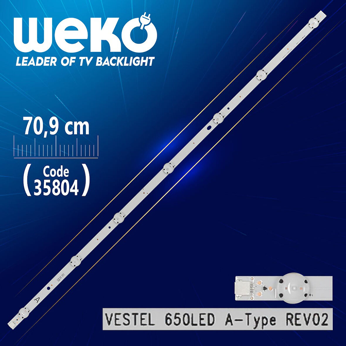 VESTEL 650LED A-TYPE REV02 - 70.9 CM 7 LEDLİ -