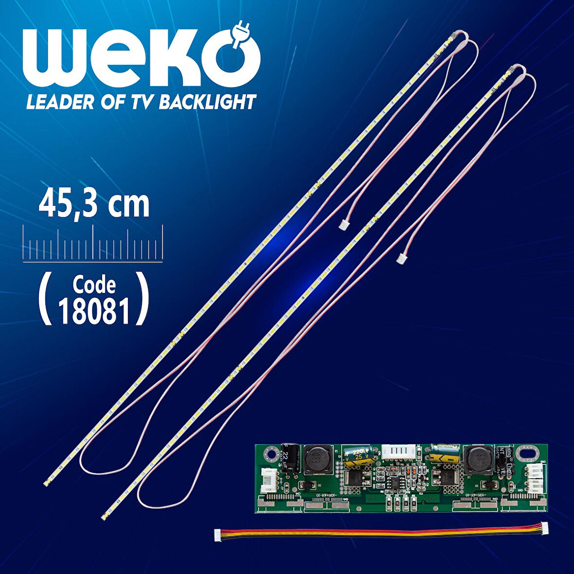 40 E-LED 48 LEDLİ 453MM 360-450MA 48-51V ÇİFT LED+SÜRÜCÜ+KABLO TAKIM