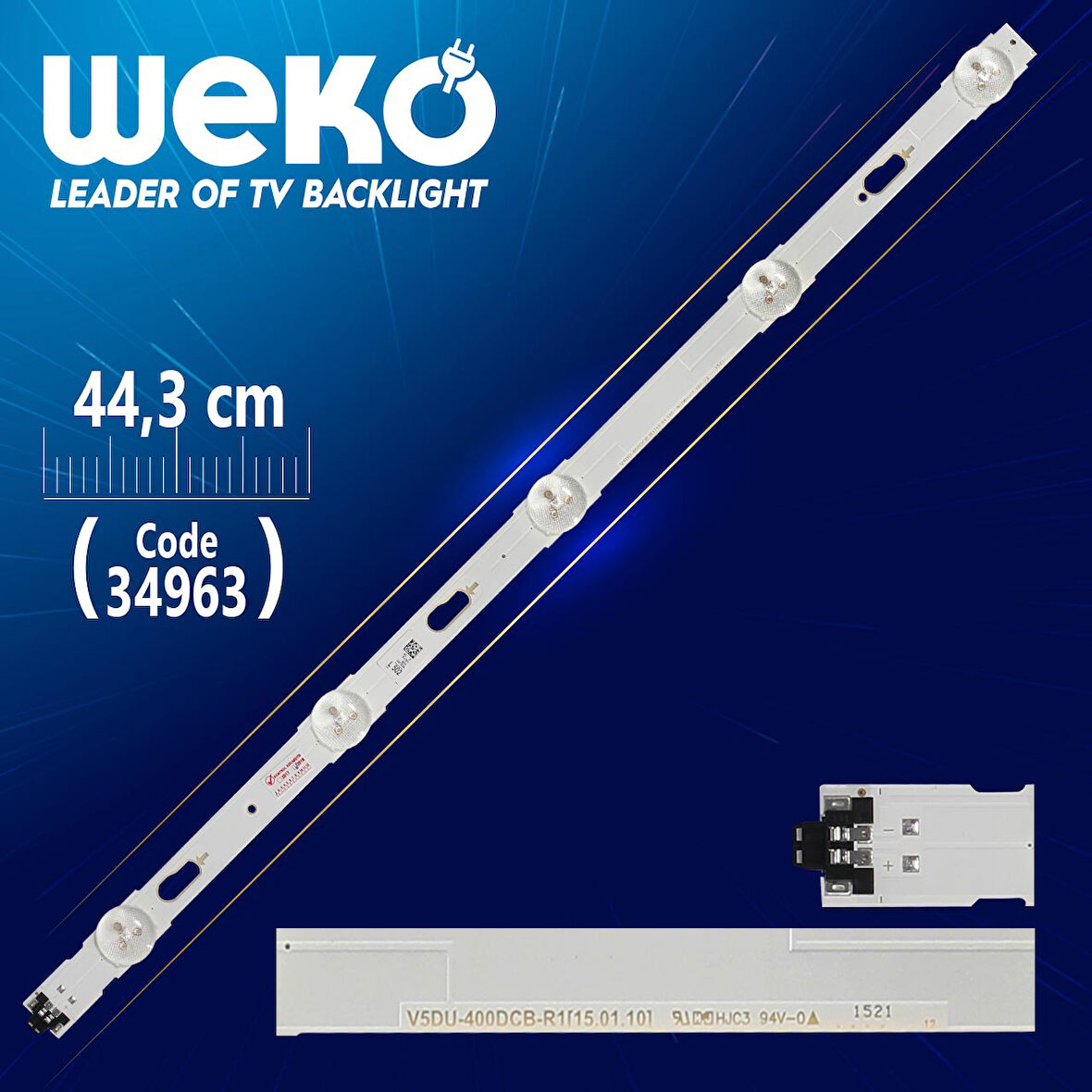 S_5U75_40_FL_R05_REV1.2 - LM41-00117B - LM41-00120R RİGHT V5DU-400DCB-R1 - 44.3 CM 5 LEDLİ -