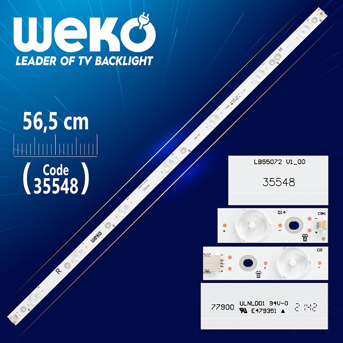 YX-55072010-3B555-0-A-5C1-0994 R - LB-55072 V1_00 - 56.5 CM 7 LEDLİ -