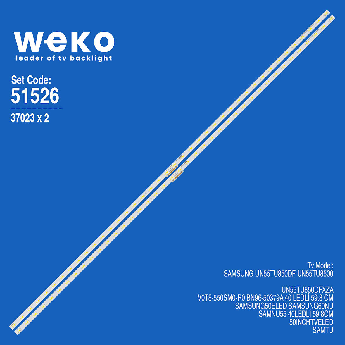 6526 37023X2 V0T8-550SM0-R0 BN96-50379A 2 ADET LED BAR