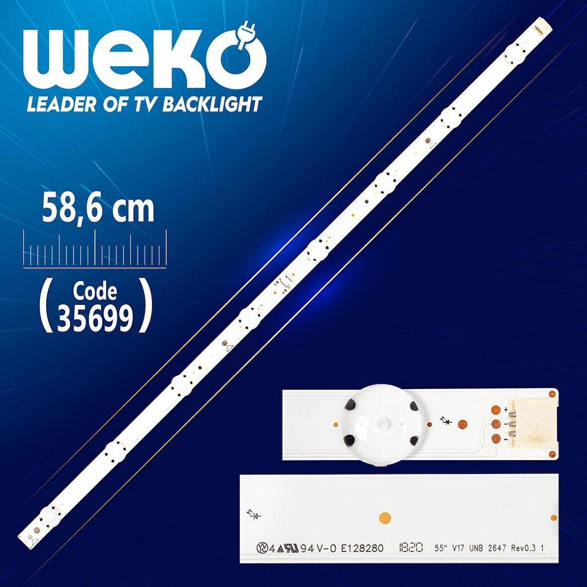 55 V17 UNB 2647 REV0.3 1 - L1 TYPE - 58.6 CM 8 LEDLİ -