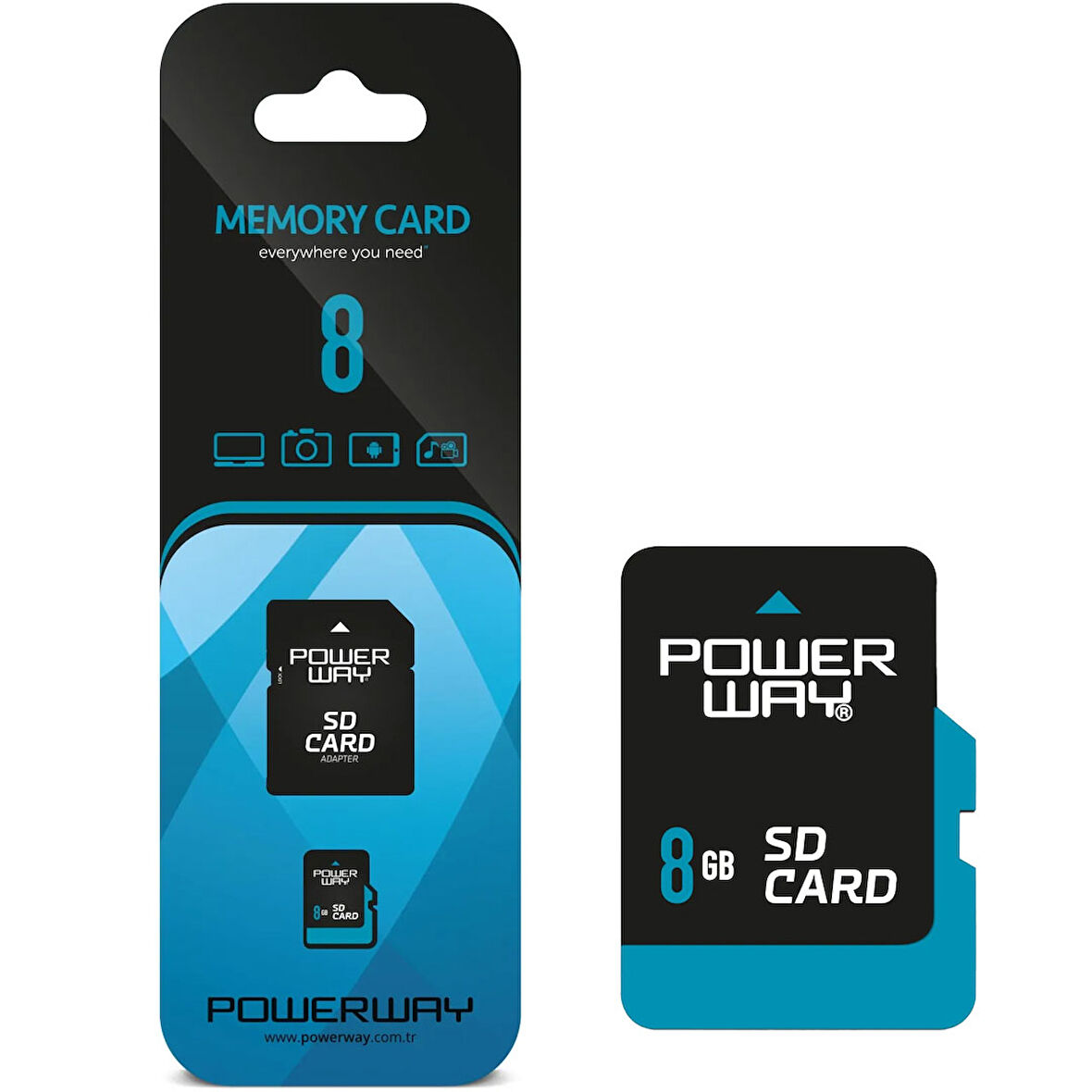 PWR-8 8 GB MICRO SD HAFIZA KARTI