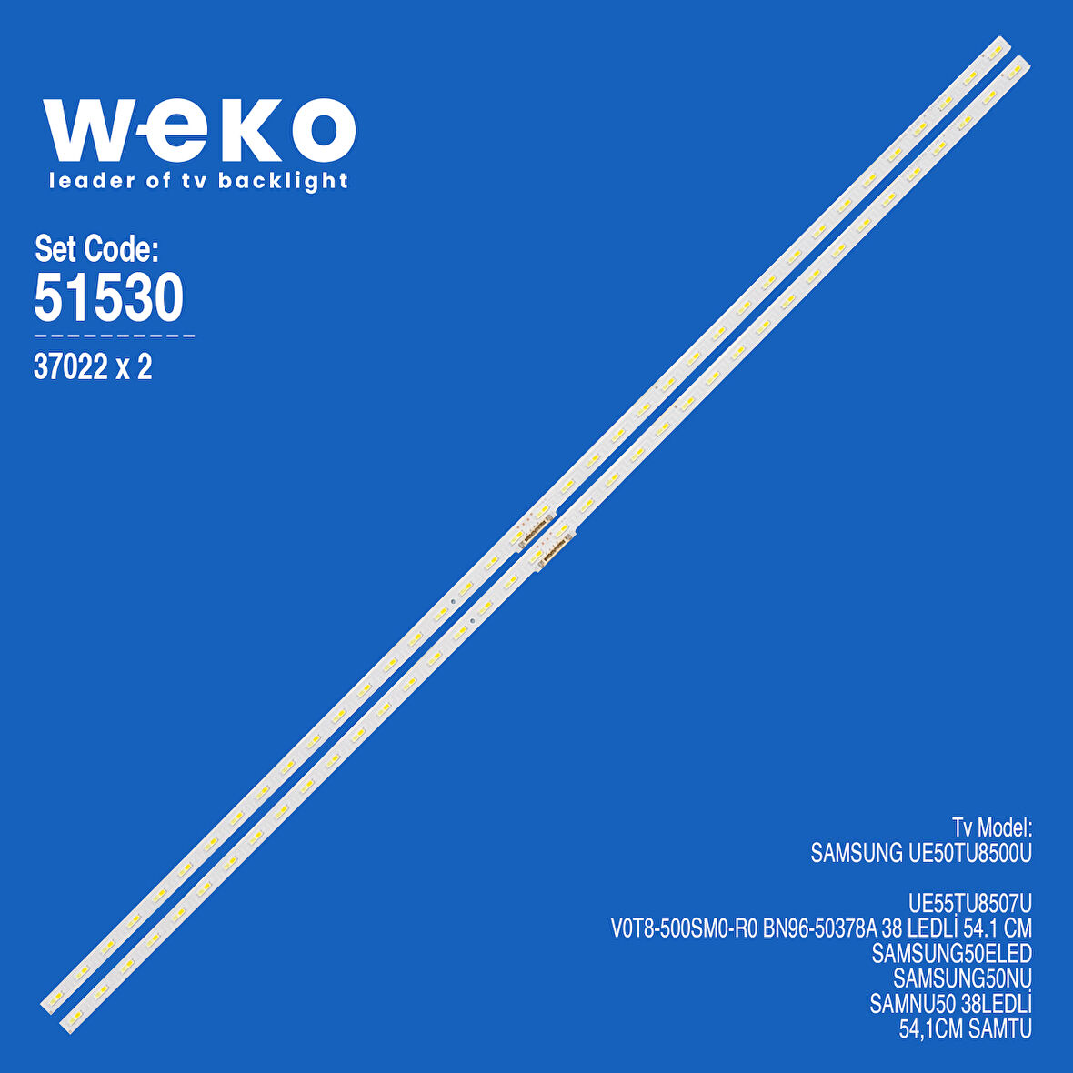 6530 37022X2 V0T8-500SM0-R0 BN96-50378A 2 ADET LED BAR