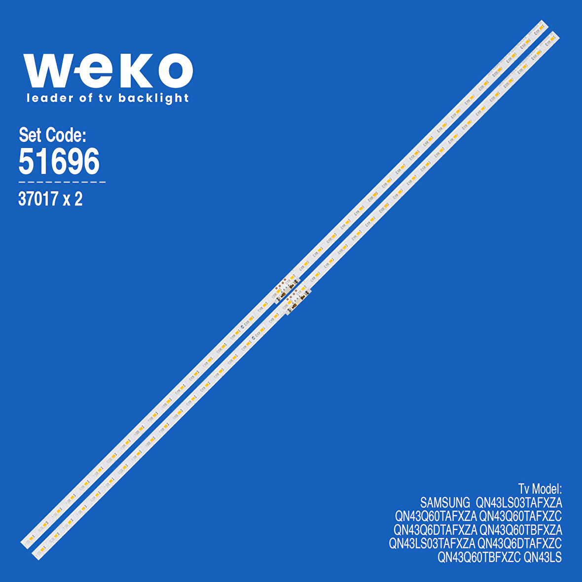 6696 37017X2 V0T6-430SM0-R0 2 ADET LED BAR TWO COLOR