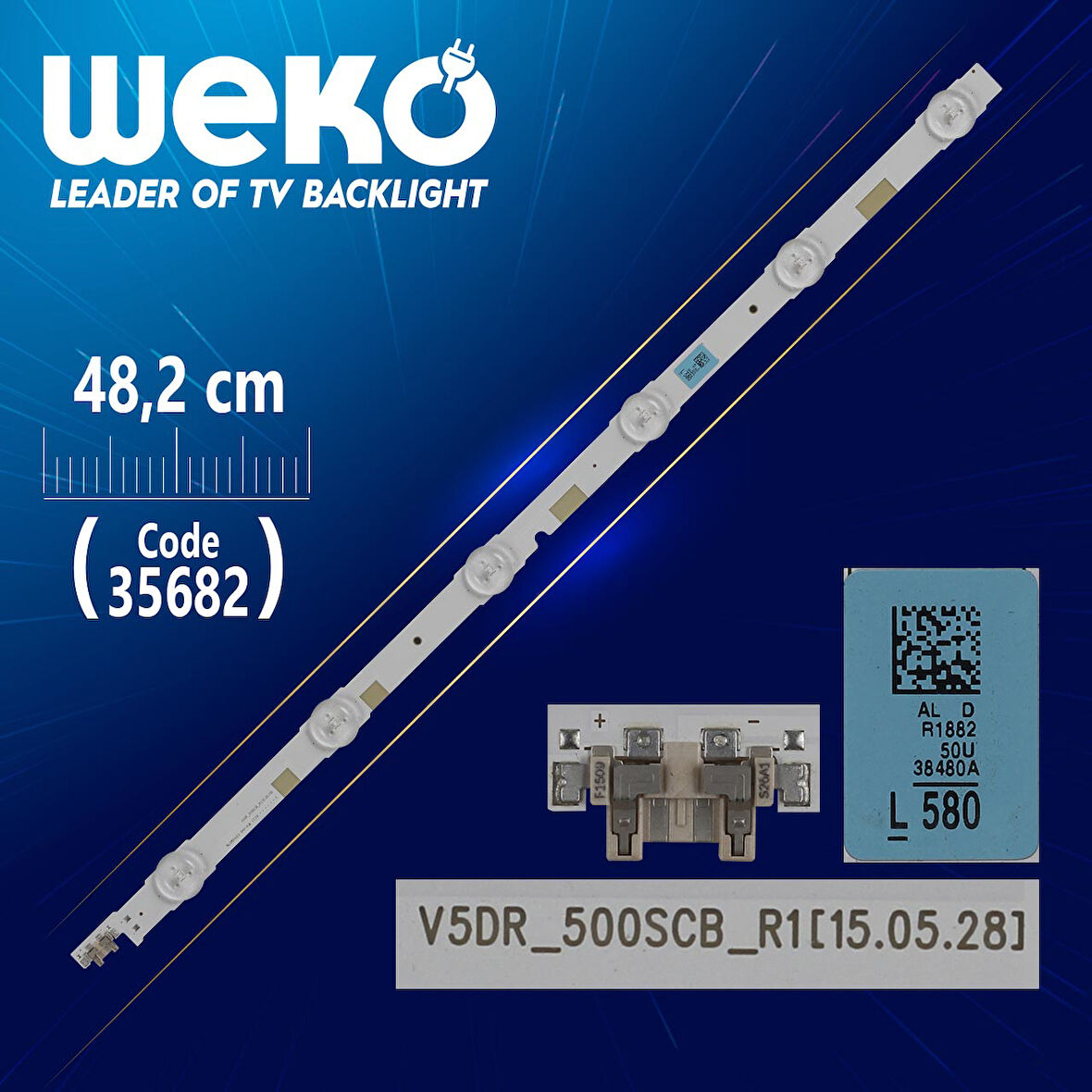 V5DR_500SCB_R1 - 48.2 CM 6 LEDLİ -