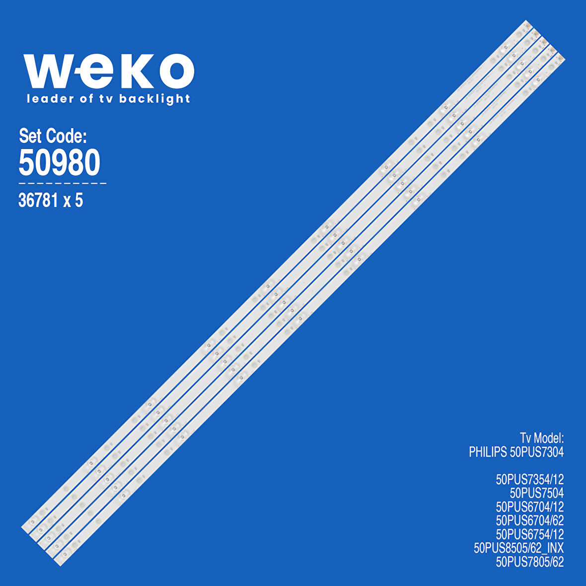 5980 36781X5 LB-GM3030-GJ0D22505X9AMB2-1-T 5 ADET LED BAR