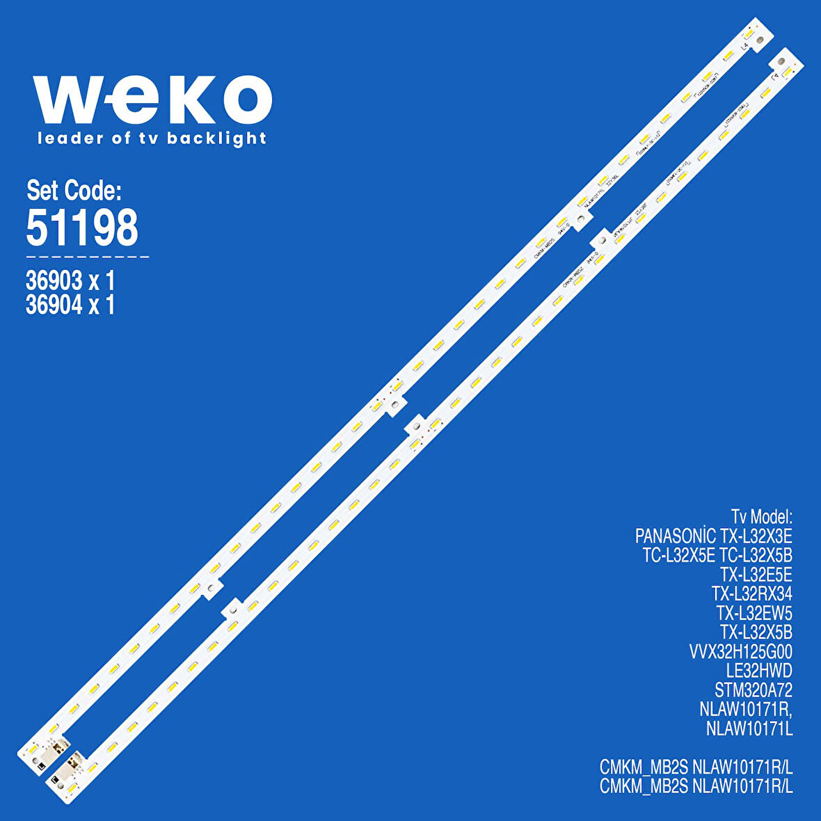 6198 36903X1 36904X1 CMKM-MB2S NLAW10171L/R 2 ADET LED BAR