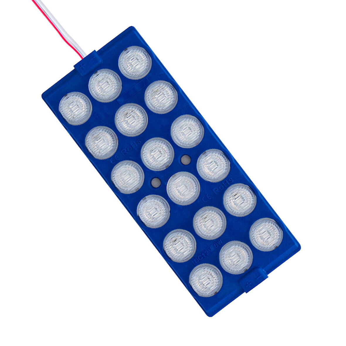 MODÜL LED 12V 6W MAVİ 18 LEDLİ YANIP SÖNEN 2Lİ PAKET 13960-2835