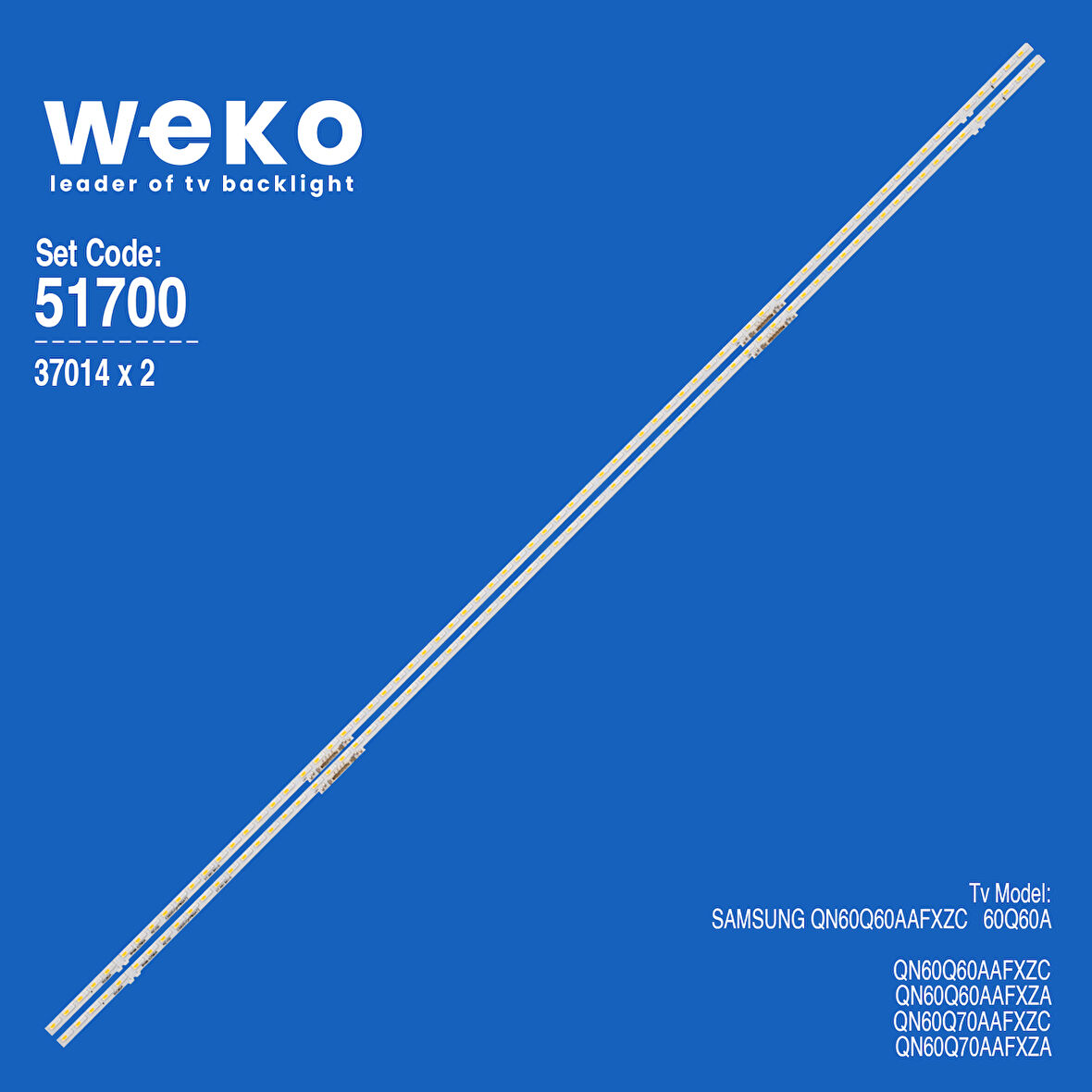 6700 37014X2 BN96-52590A REV00 ES60SVQFPBGA72 2 ADET LED BAR ÇİFT SOKET