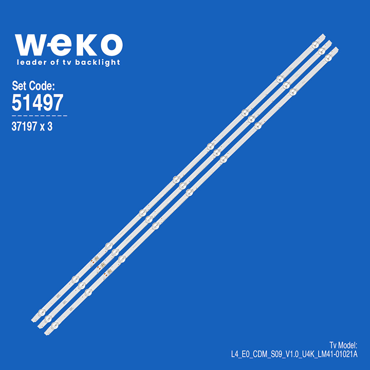 6497 37197X3 SE50D09-ZC22AG--06 9S1P WPM60600-AA 3 ADET LED BAR