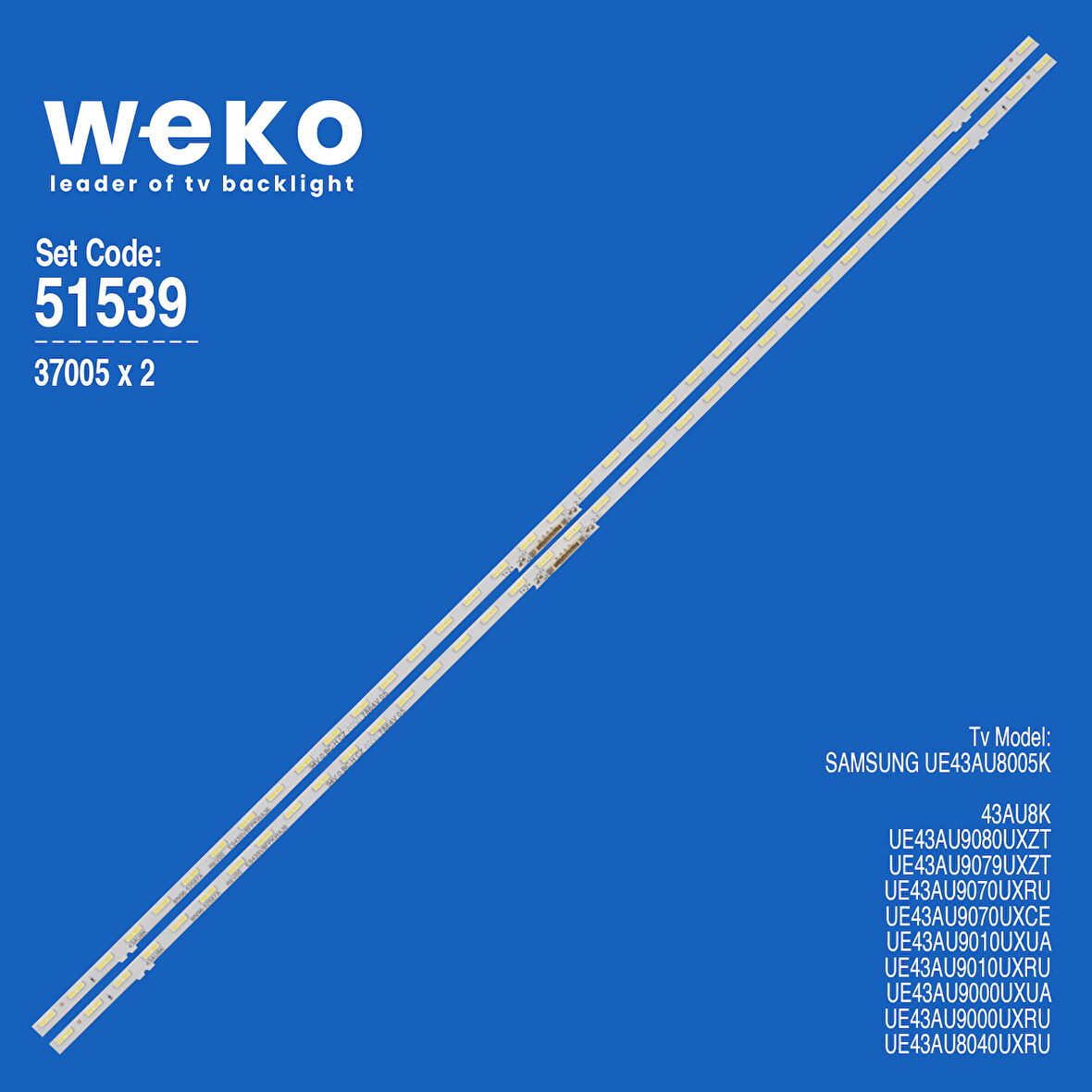6539 37005X2 BN96-52587A REV00 ES43SV8FPKWA36 2 ADET LED BAR