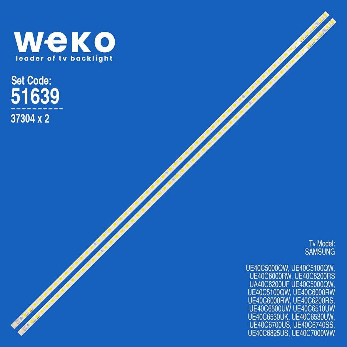 6639 37304X2 SLED 2010SVS40 120HZ_56 OD V1.0 2 ADET LED BAR