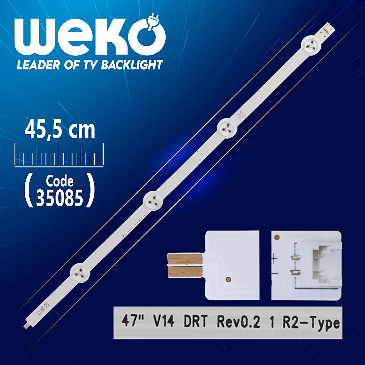 47 V14 DRT REV0.2 1 R2-TYPE - 45.5 CM 4 LEDLİ -