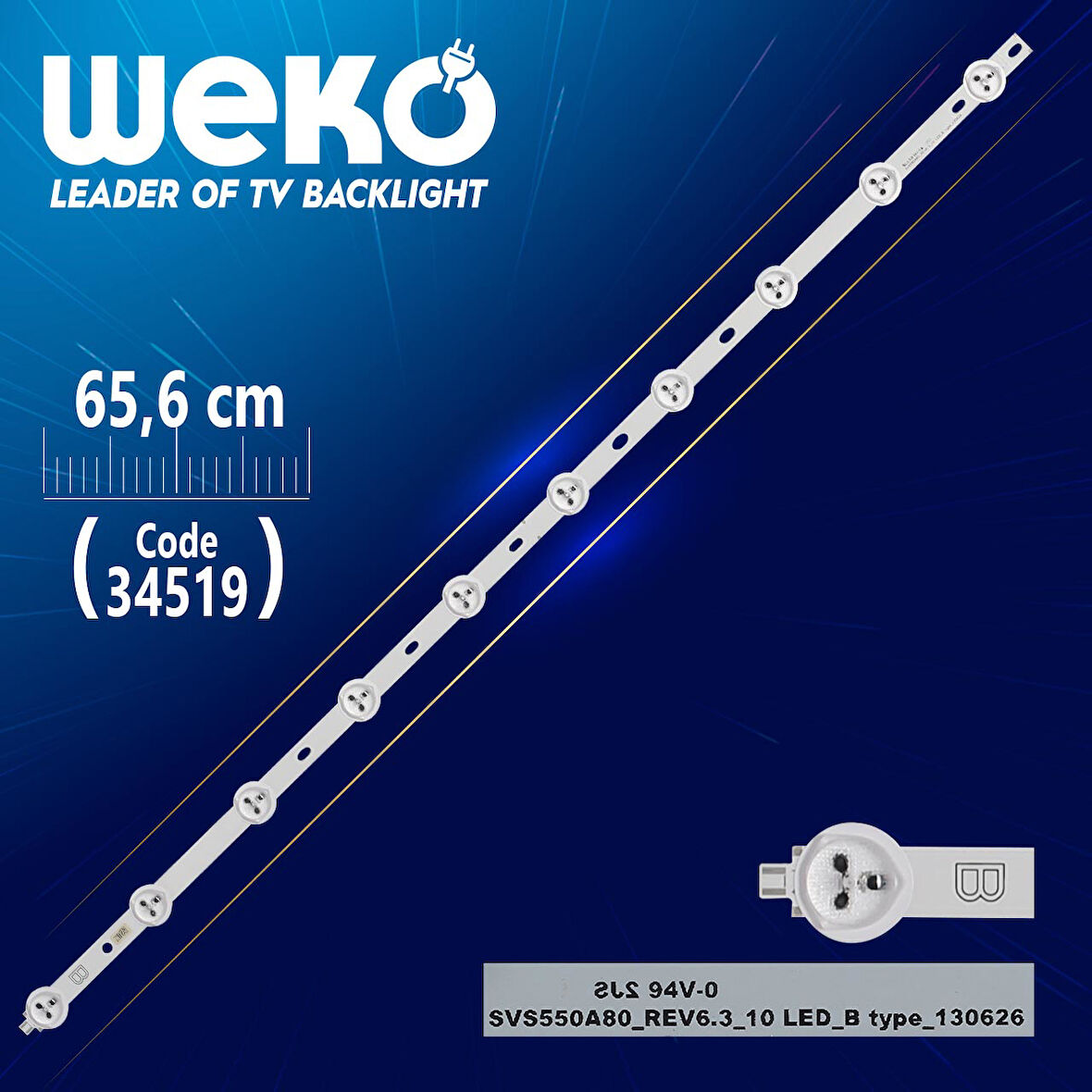 SVS550A80_REV6.3_10 LED_B TYPE_130626 - 65.6 CM 10 LEDLİ