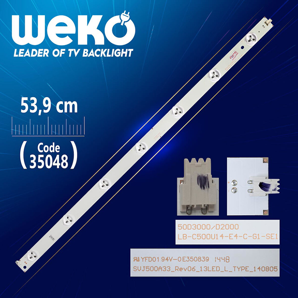 SVJ500A33_REV06_13LED_L_TYPE_140805 - 50D3000/D2000 - 53.9 CM 7 LEDLİ -