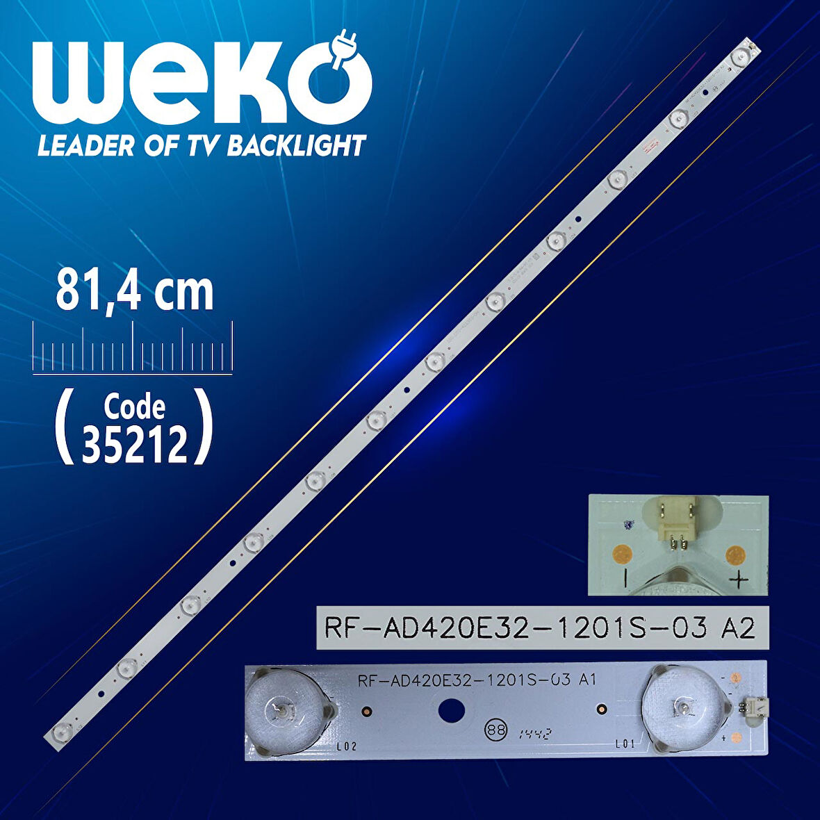 RF-AD420E32-1201S-03 A1 - RF-AD420E32-1201S-03 A2 - 81.8 CM 12 LEDLİ -