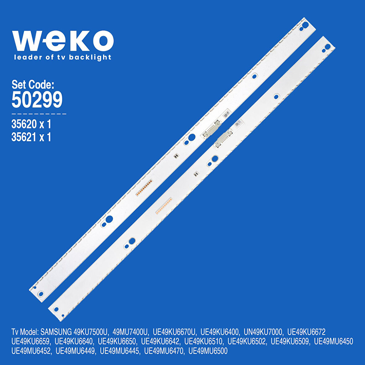 5299 35620X1 35621X1 V6ER-490 2 ADET LED BAR