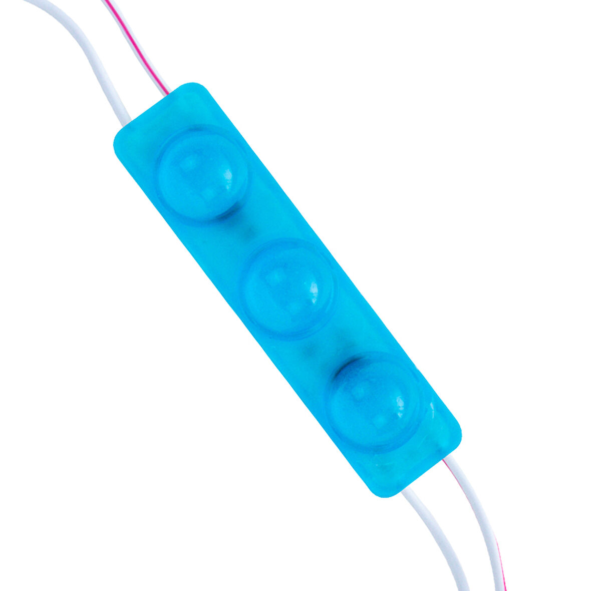 MODÜL LED 12V 1.5W MAVİ YANIP SÖNEN PARLAK TEK RENK 2835 69X16 MM IP65 160-180LM 160 DERECE