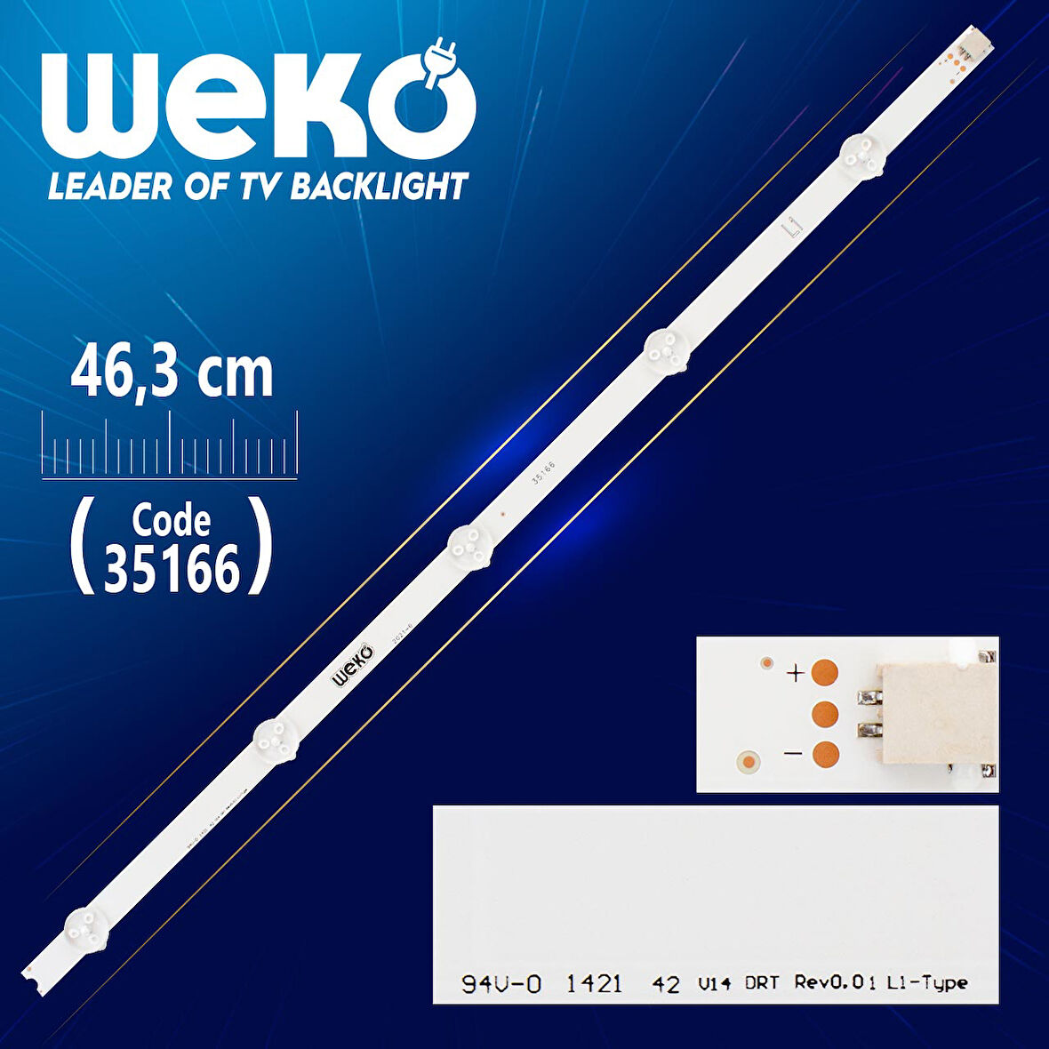 42 V14 DRT REV0.0 1 L1-TYPE - 6916L-1455B - 5 LEDLİ 46.3 CM -