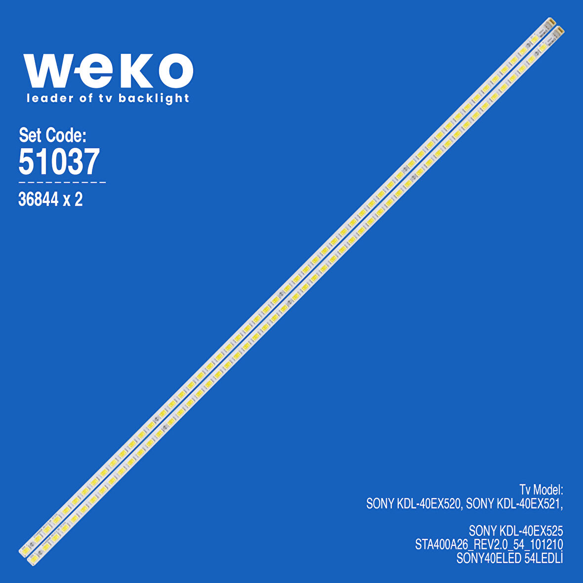 6037 36844X2 STA400A26_REV2.0_54_101210 2 ADET LED BAR
