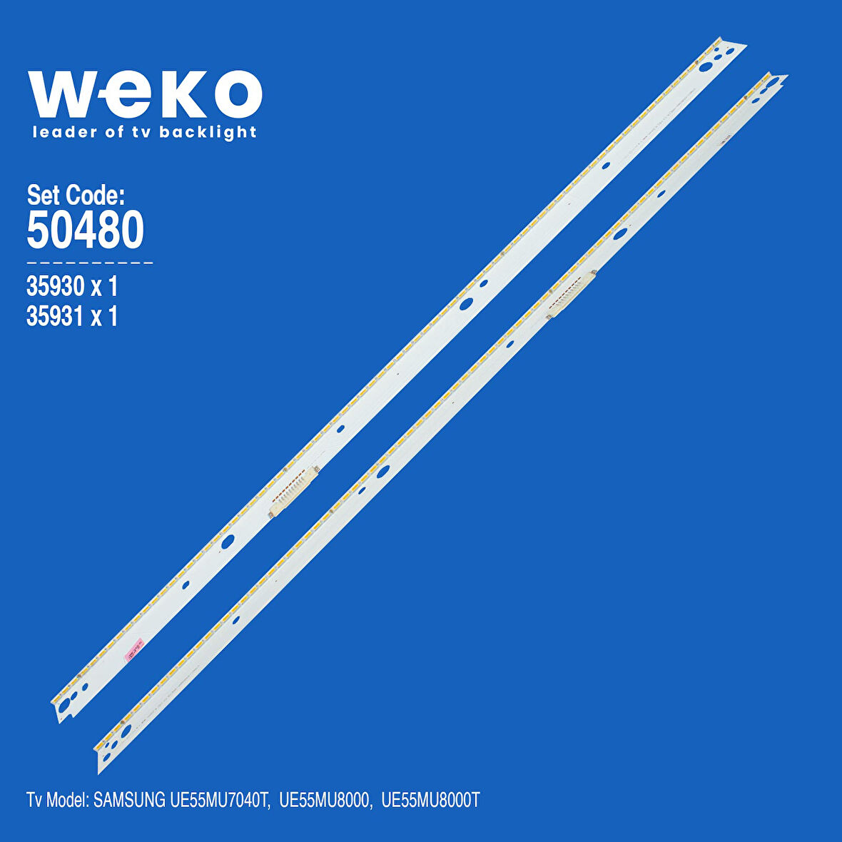 5480 35930X1 35931X1 V7MU-550 2 ADET LED BAR
