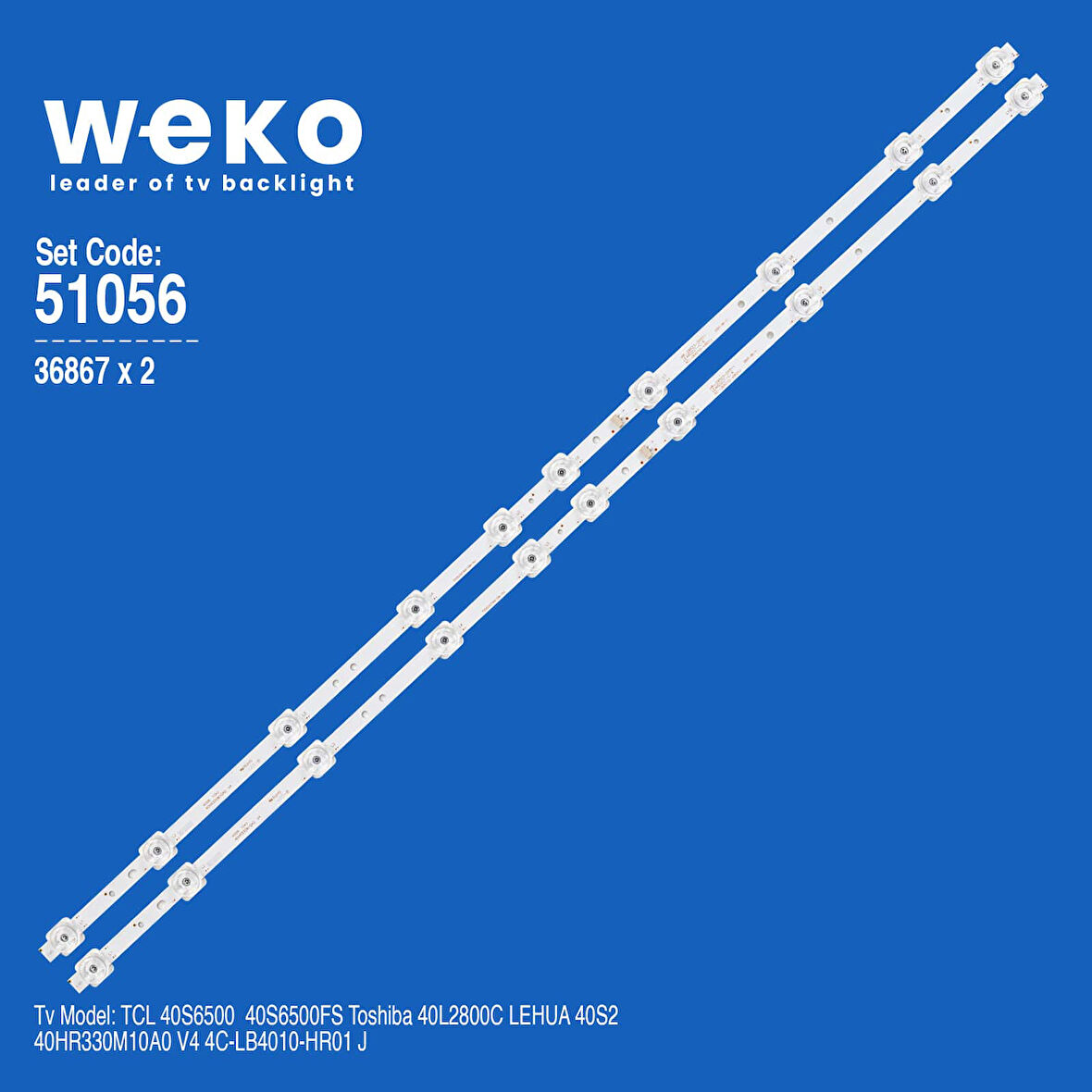 6056 36867X2 40HR330M10A0 V4 4C-LB4010-HR01 J 2 ADET LED BAR