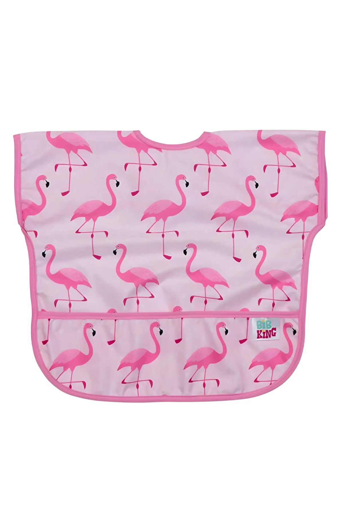 Candar Pembe Flamingo Kolsuz Sıvı Geçirmez Aktivite Ve Önlüğü 6-24 Ay