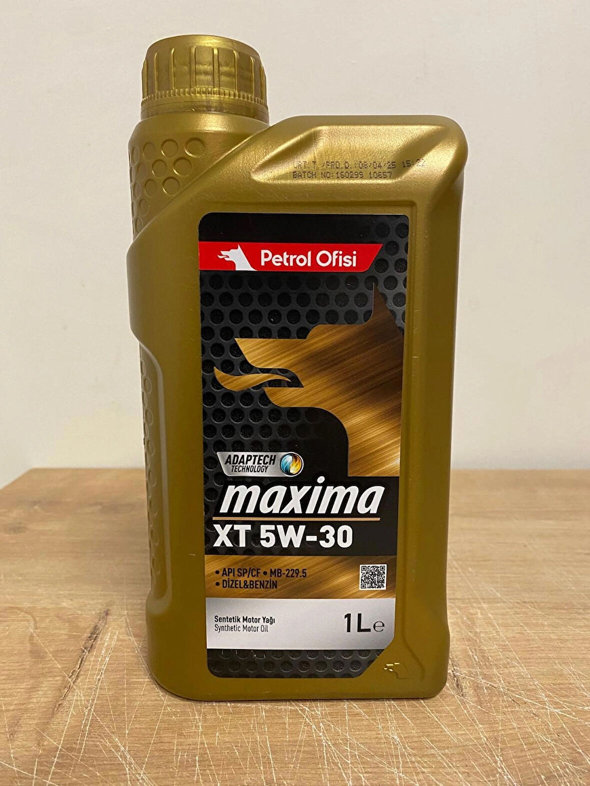 Petrol Ofisi Maxima XT 5W-30 1Litre Sentetik Motor Yağı (2025 Üretim)