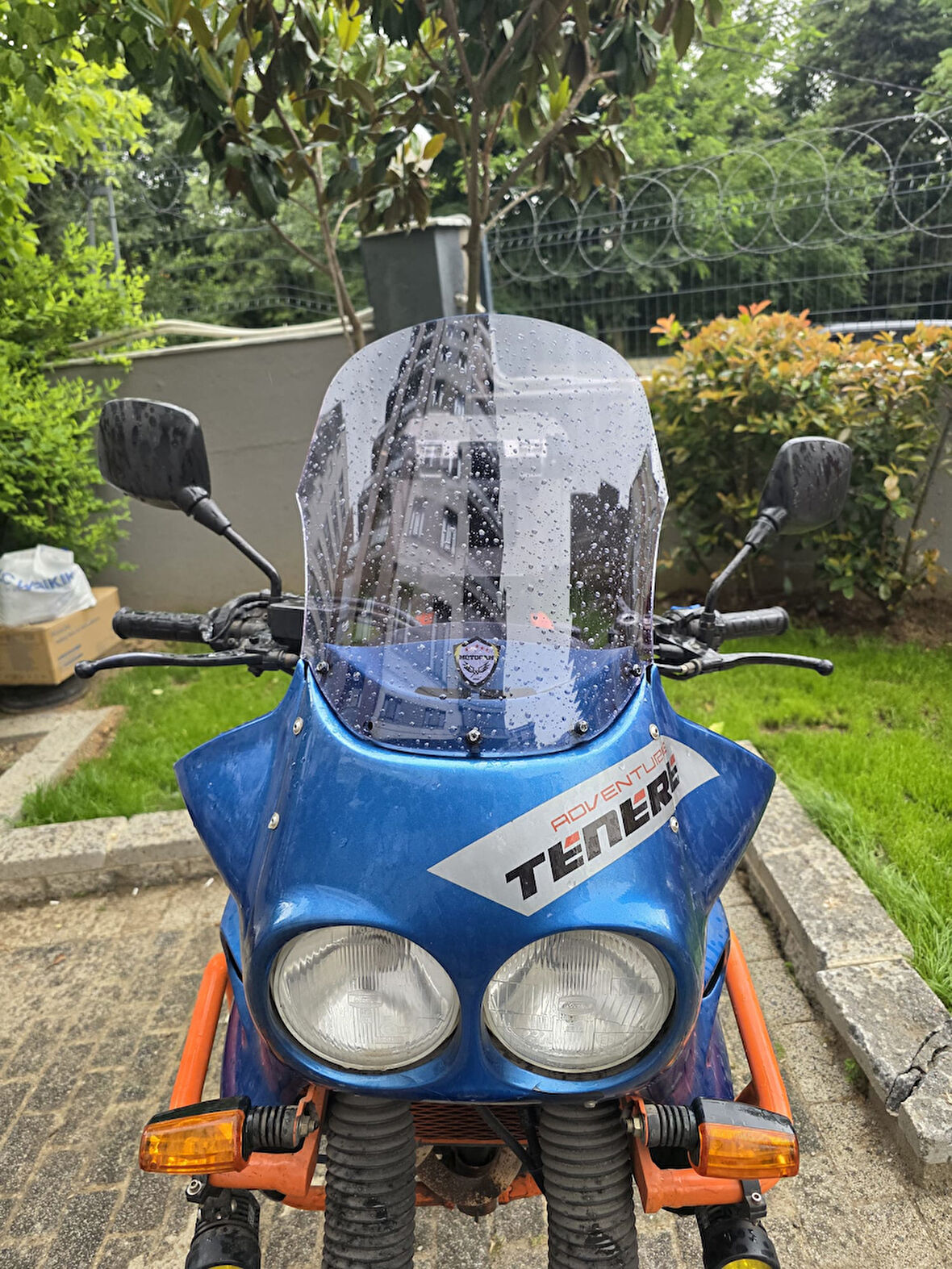 MOTOCAM Yamaha Tenere XT 660 Z Siperlik Ön Cam 1991-1999 Model 36cm Füme Renkli 4mm