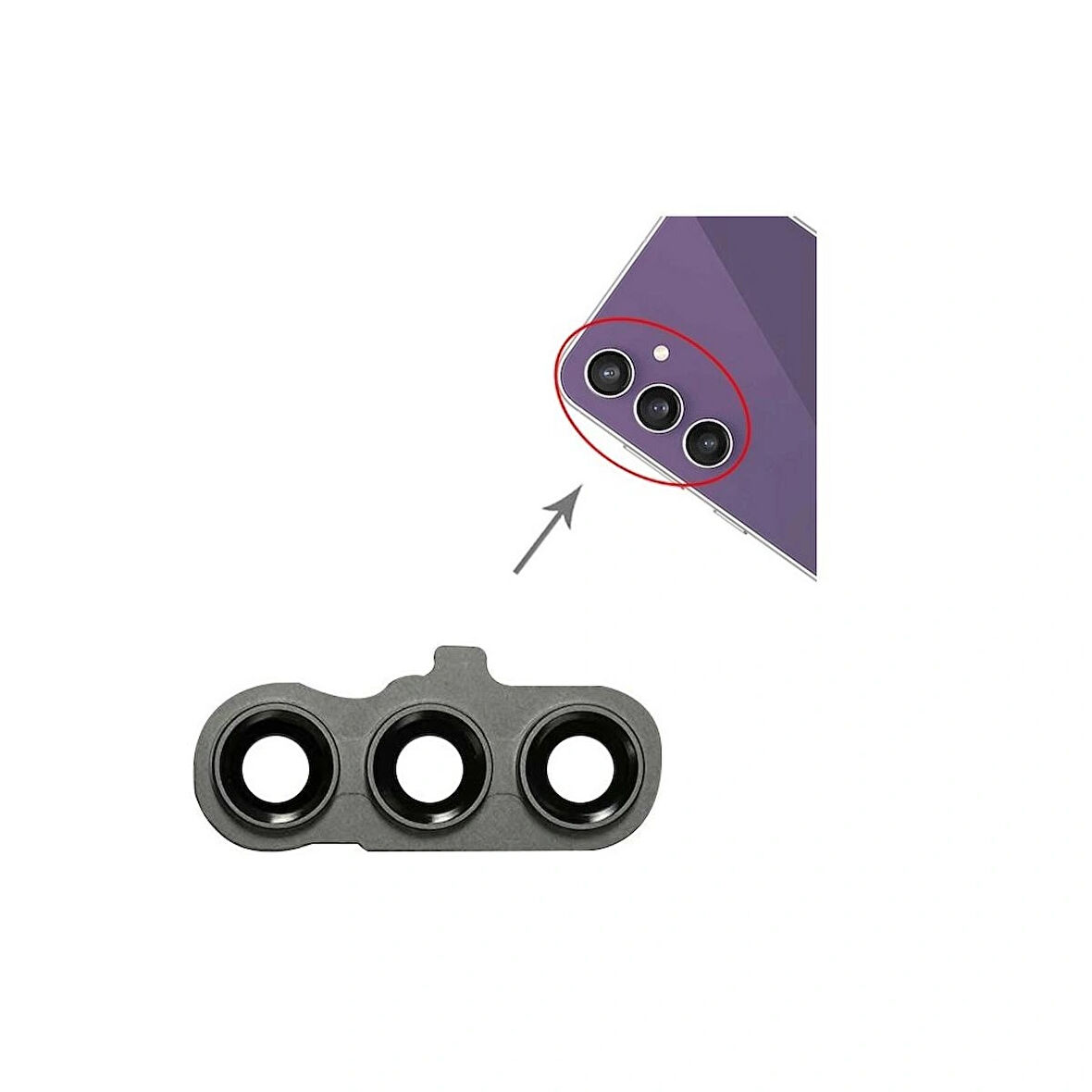 Galaxy S23fe S711b İle Uyumlu Kamera Camı İthal