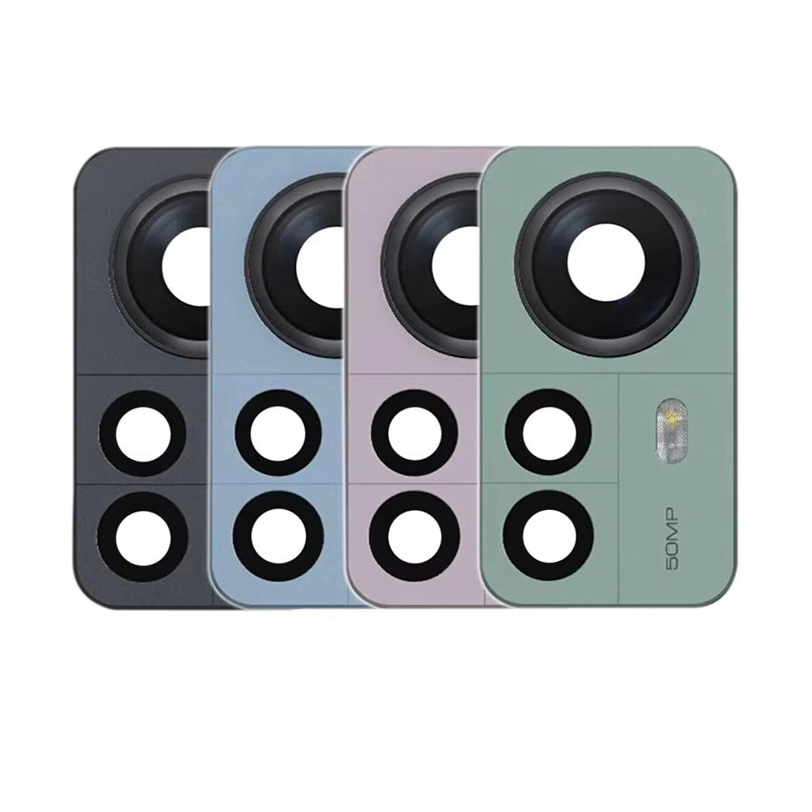 Xiaomi 12 Pro İle Uyumlu Kamera Camı İthal Full Set 50MP