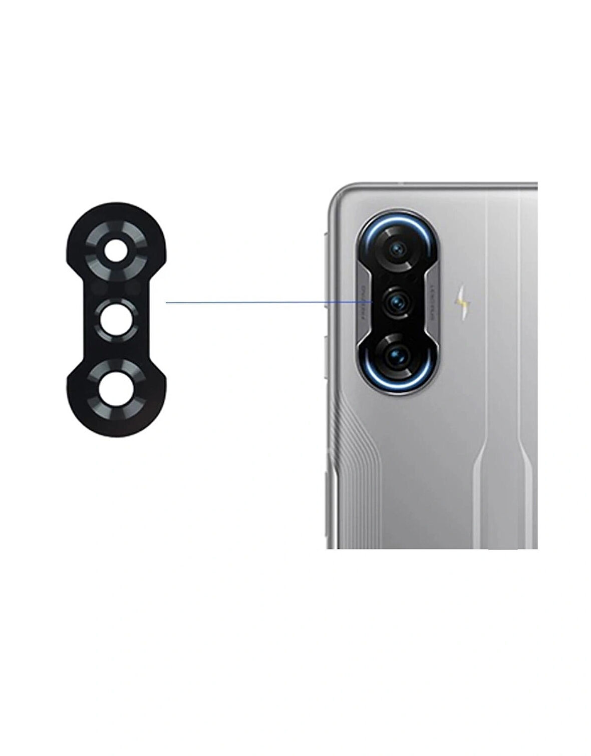 Redmi K40 Gaming İle Uyumlu Kamera Camı İthal Set