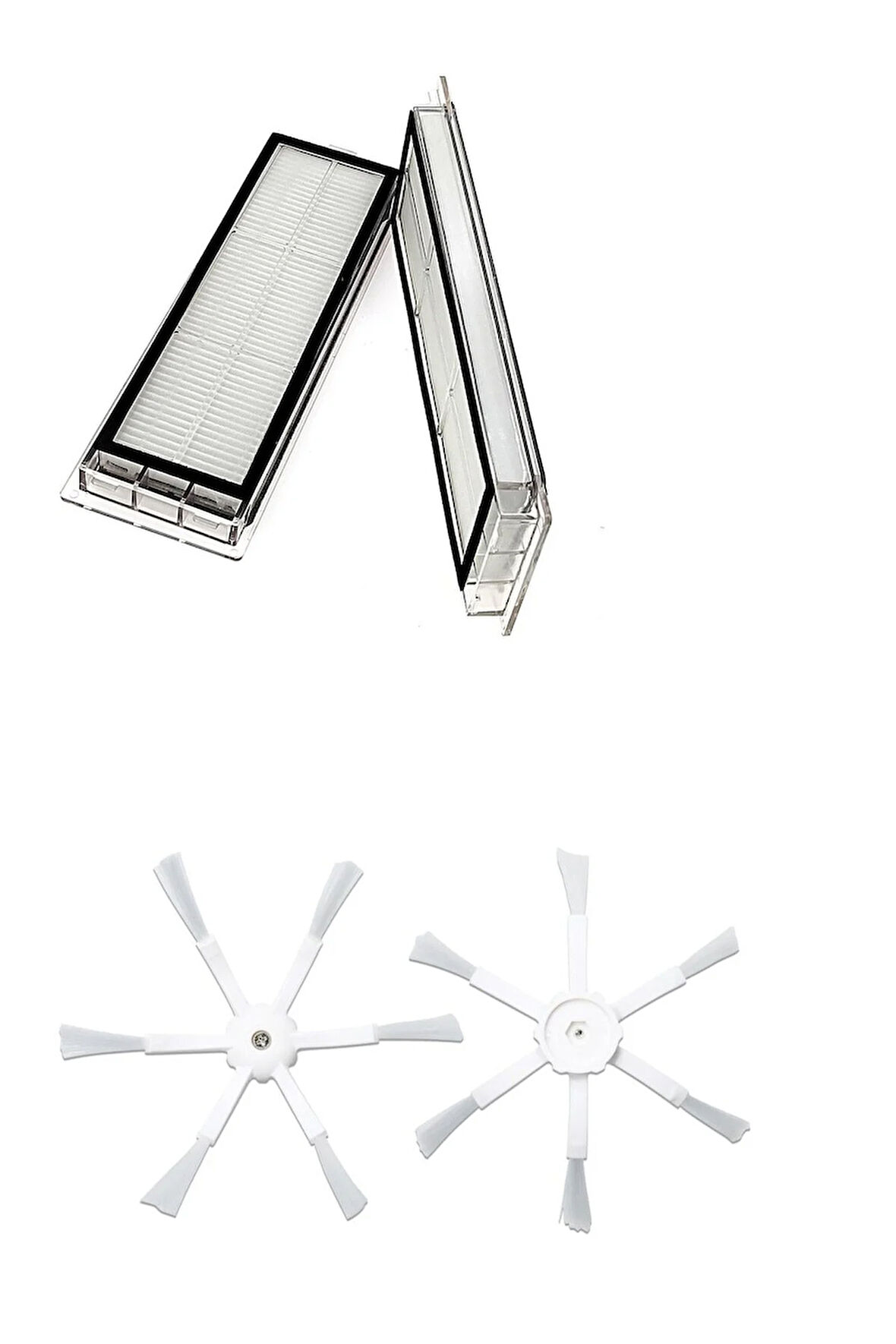 Roborock S5 Max S6 Maxv S6 Pure Uyumlu 6 Kollu Yan Fırça Hepa Filtre Seti