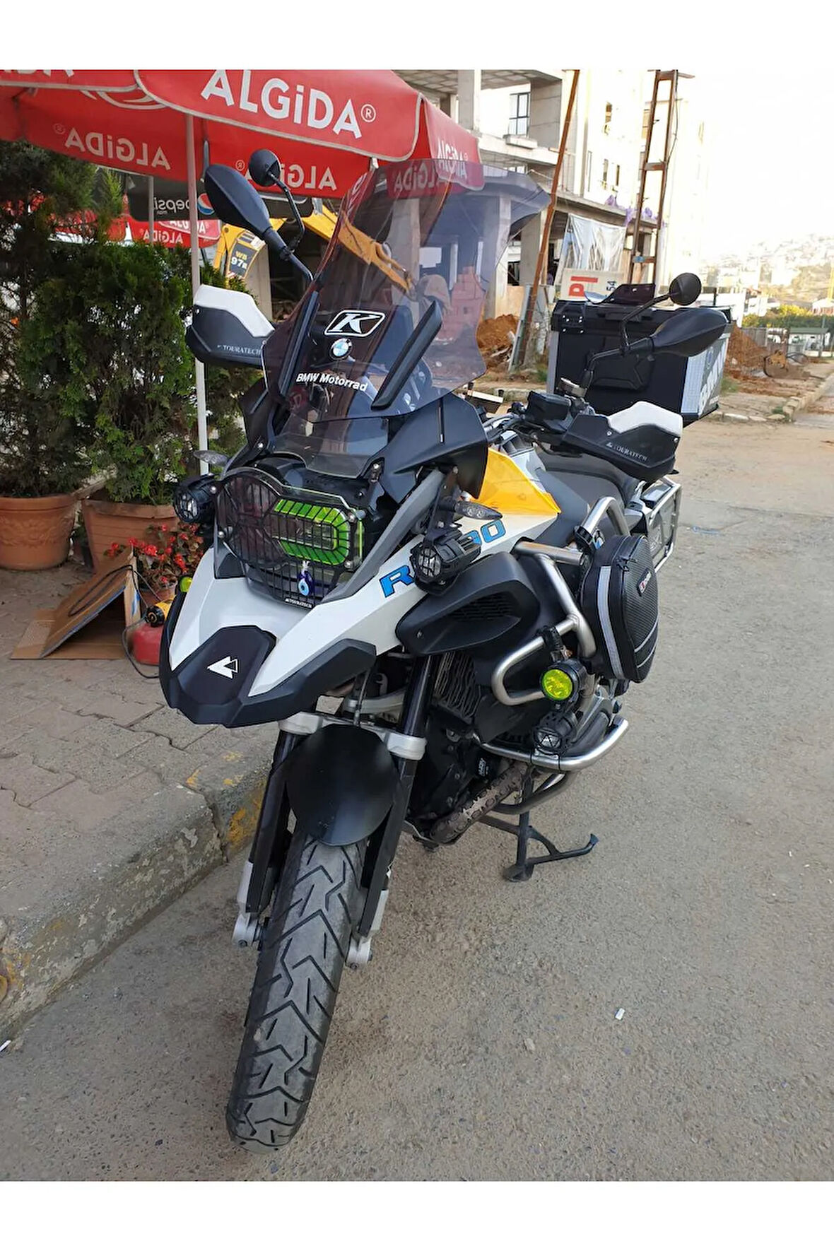 Bmw R1200 1250 GS 2013 2024 Model Yan Deflektör Rüzgarlık Turuncu Sarı Renkli Çift