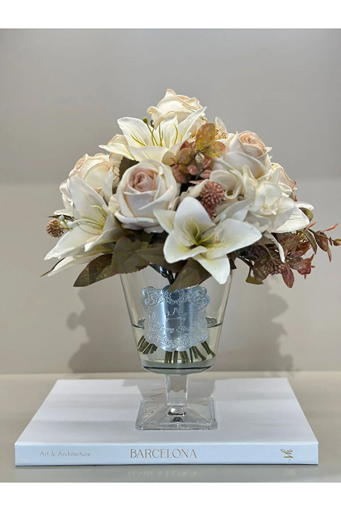 Yapay Güllü Lüx Vazo No:14