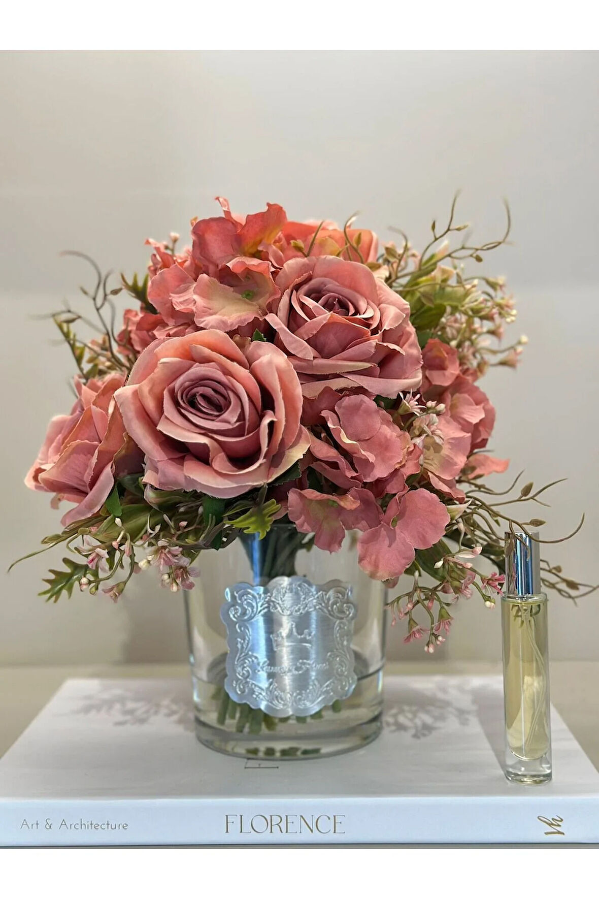 Yapay Güllü Lüx Vazo No:3