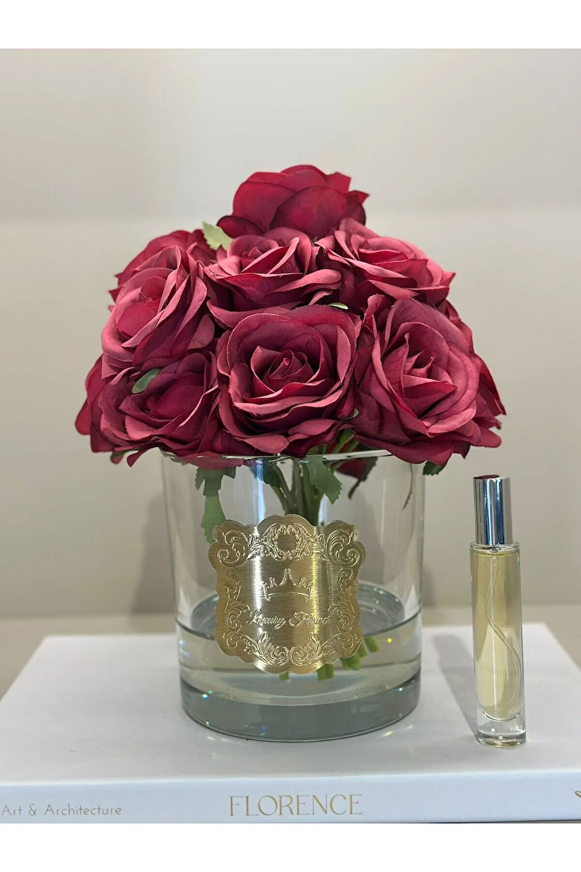 Yapay Güllü Lüx Vazo No:8