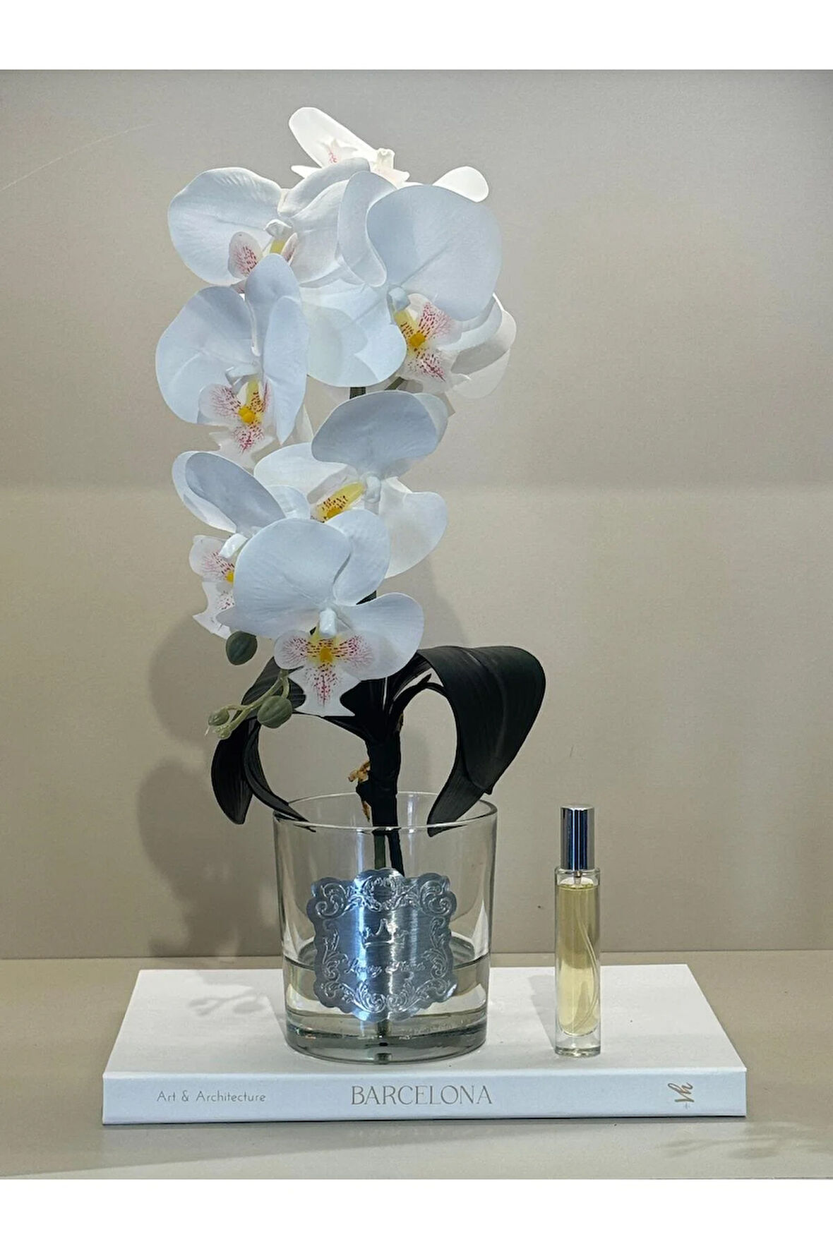 Yapay Orkideli Lüx Vazo No:1