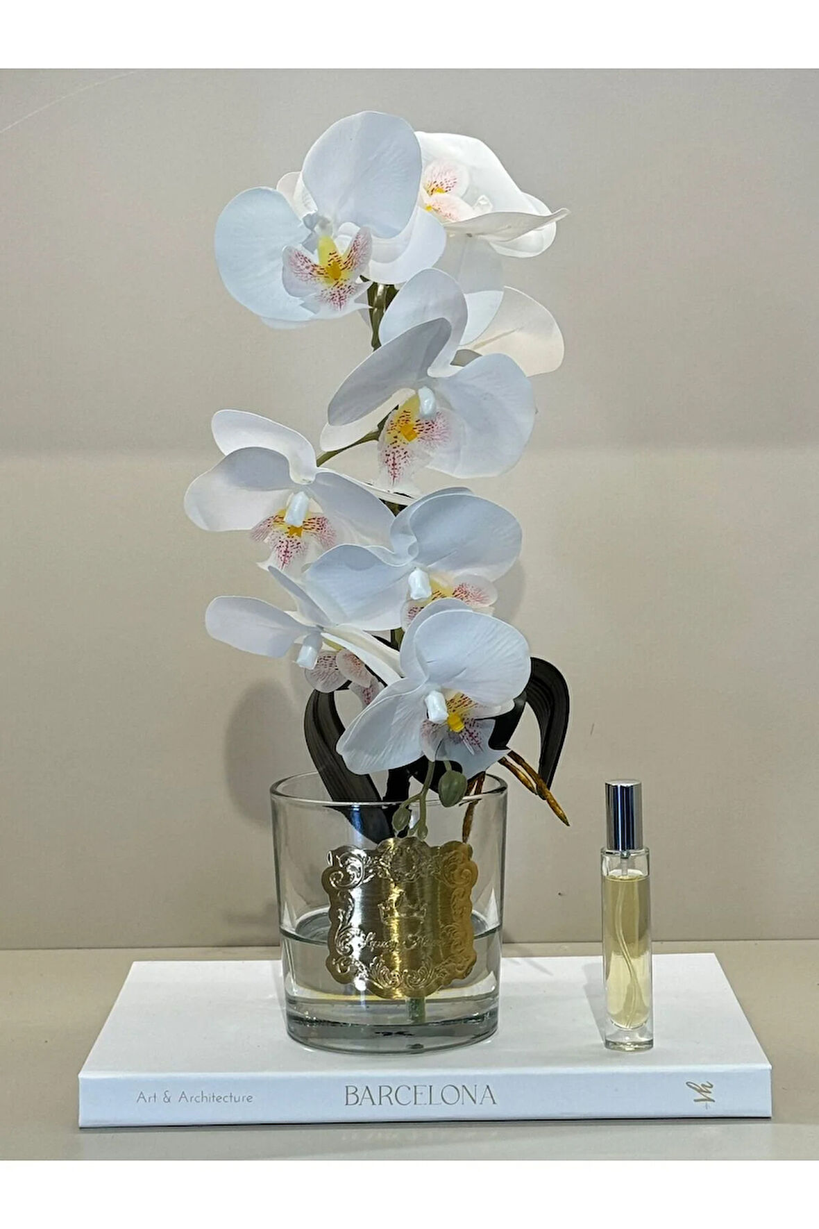 Yapay Orkideli Lüx Vazo No:2