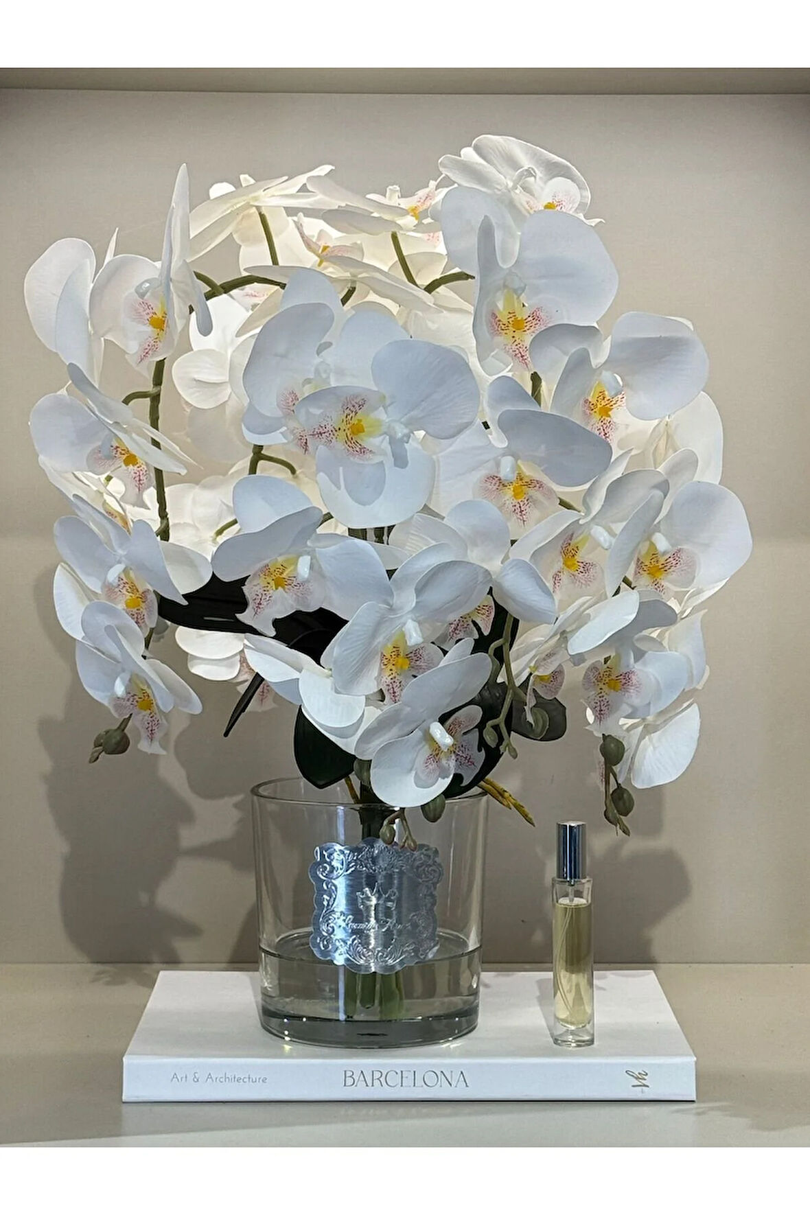 Yapay Orkideli Lüx Vazo No:4