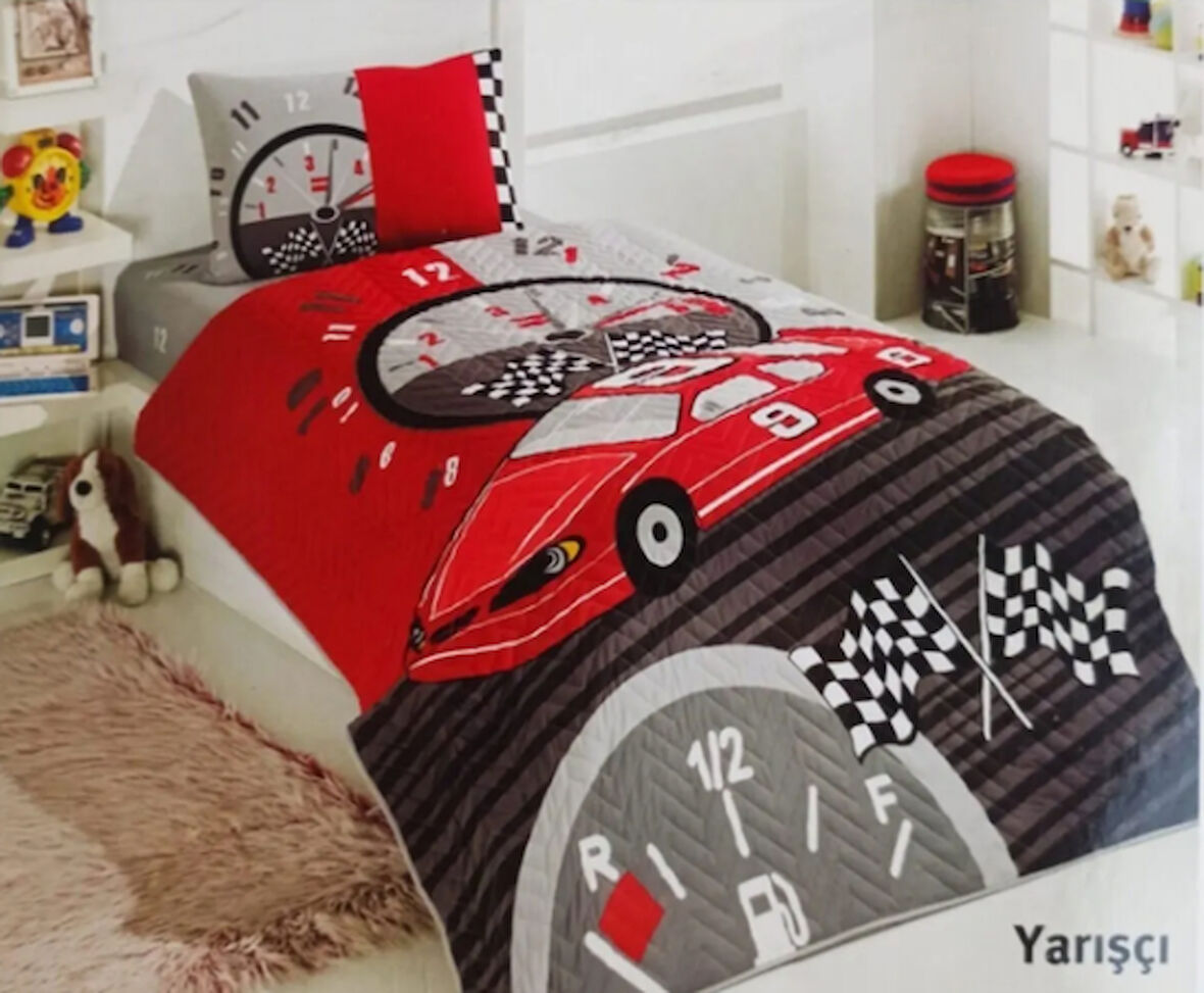 Kristal Kapitoneli Nevresim Takımı Tek Kişilik- Yarışçı