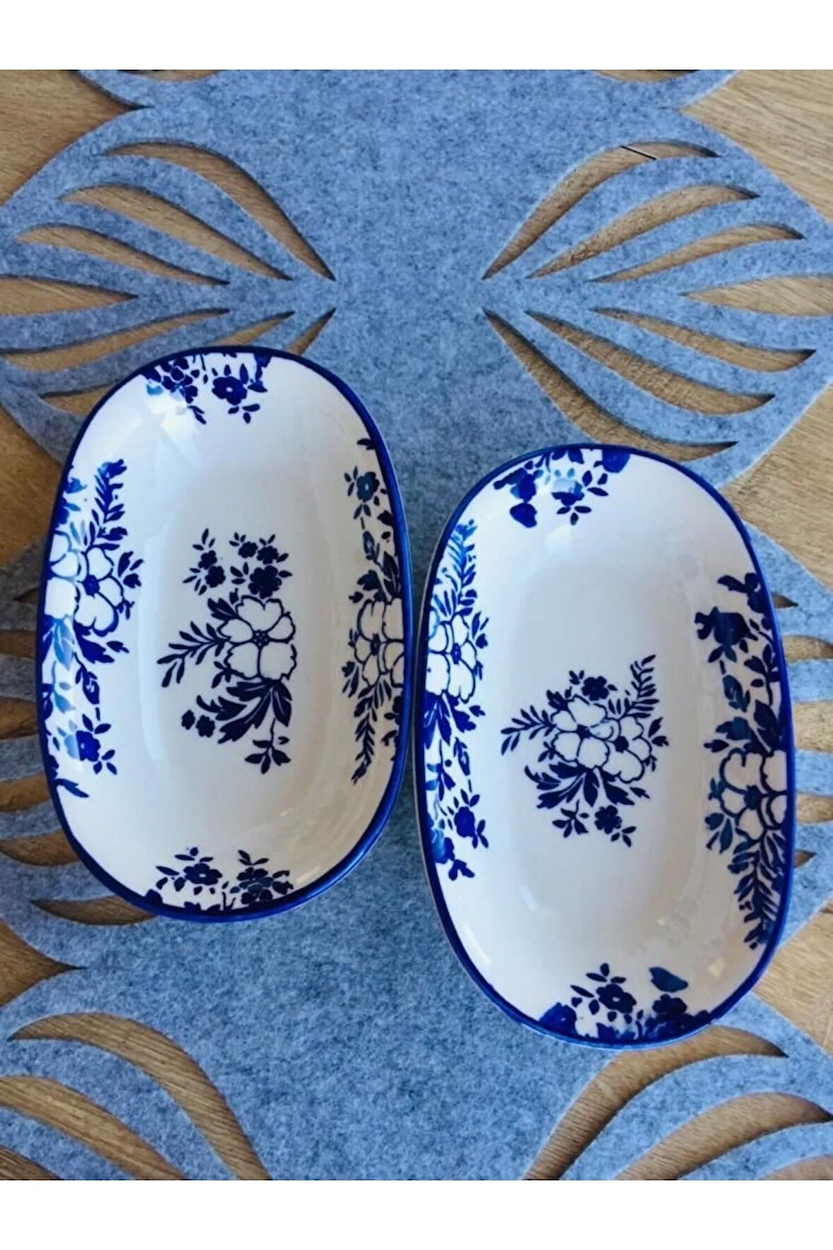 Yasemin Model 2'li Orta Büyük Sunum Tabağı