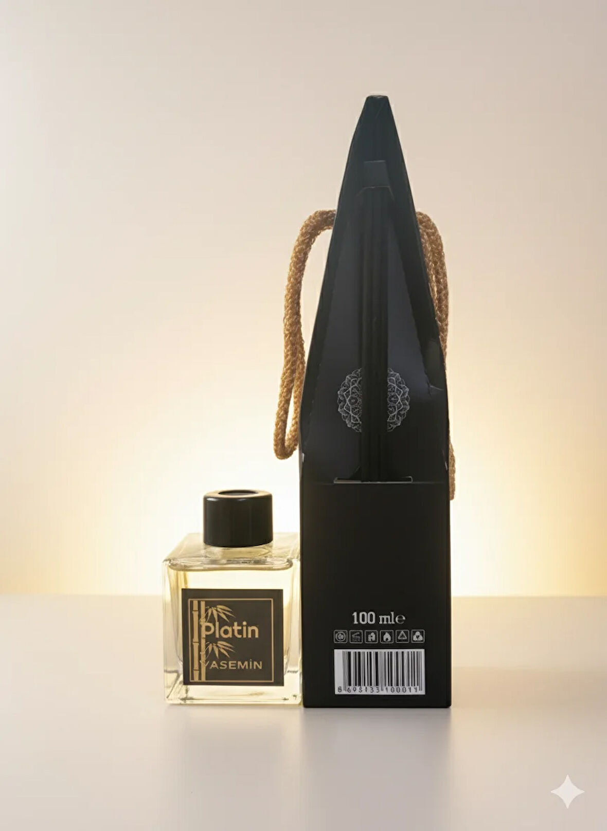 Platin Yasemin Bambu Çubuklu Oda Kokusu 100ml