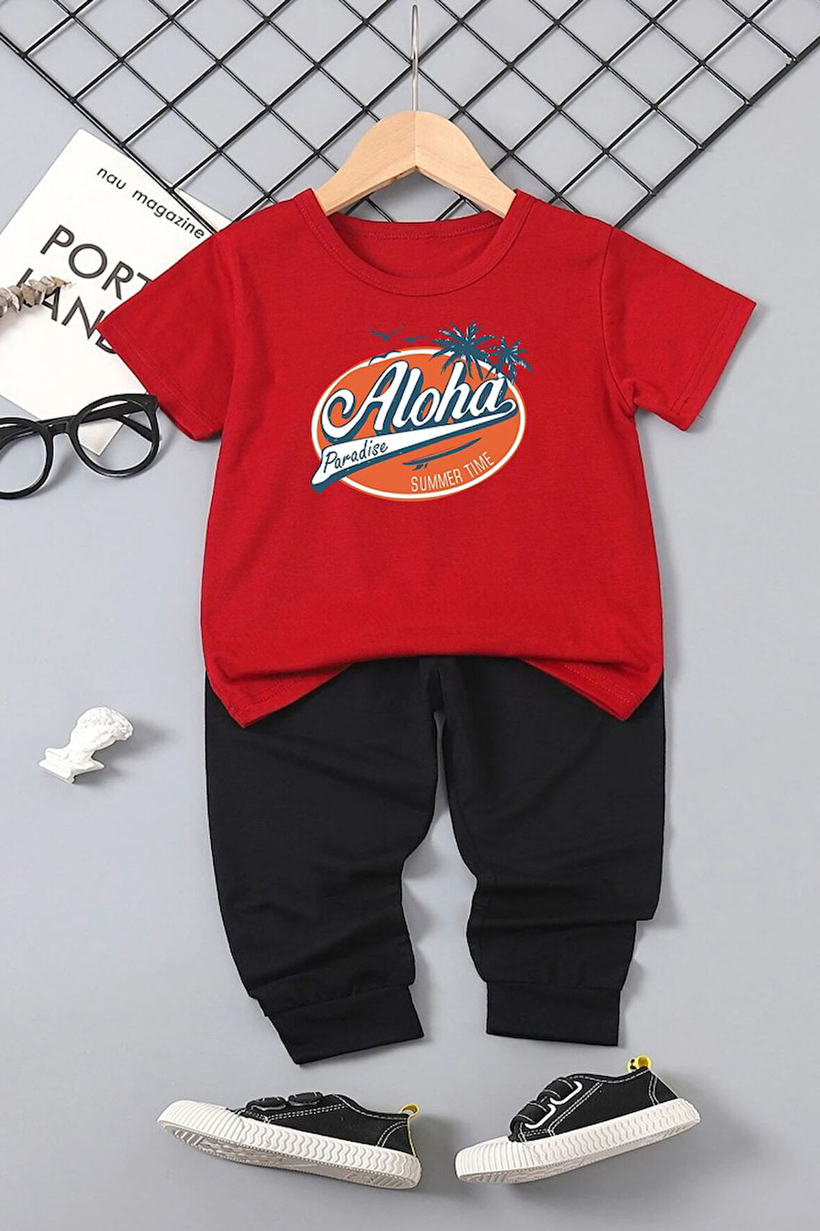 Uyguntarz Çocuk Aloha Alt - Üst Eşofman Takımı