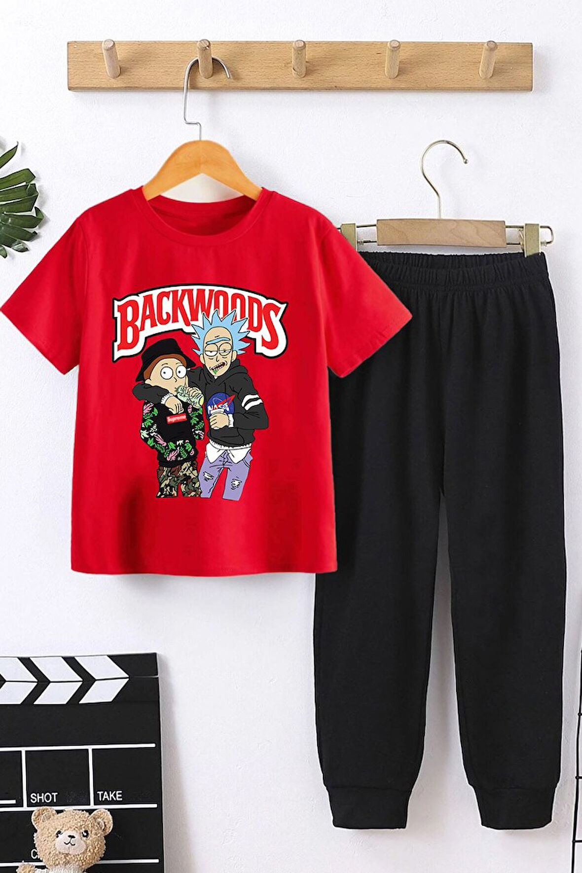 Uyguntarz Çocuk Backwoods Baskılı Alt - Üst Eşofman Takımı