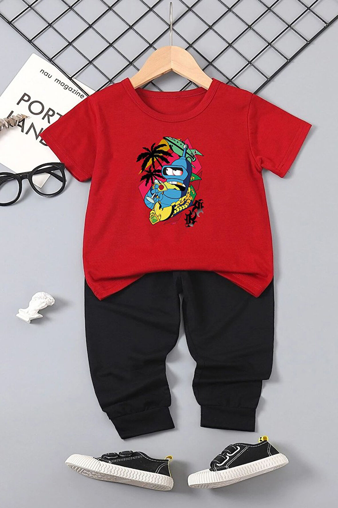 Uyguntarz Çocuk Crazy Banana Alt - Üst Eşofman Takımı